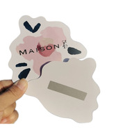 Cartes à gratter en carton gris or mat avec impression couleur intégrale, code unique, découpe personnalisée, remerciements professionnels personnalisables