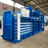 Machine de pressage horizontale hydraulique pour cartons usagés et vêtements, fabriquée en Chine