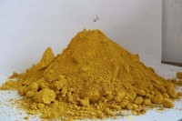 Brique de couleur avec asphalte de couleur jaune fer avec poudre jaune béton perméable norme nationale crier lumineux