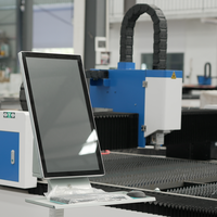 Mesin pemotong Laser tabung baja tahan karat, mesin pemotong Laser gulungan logam Mini pemotong serat Cnc