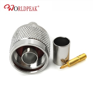 Conector RF Macho Tipo <span class=keywords><strong>N</strong></span> Recto para Cable Coaxial, Terminal para LMR300 5D <span class=keywords><strong>FB</strong></span> SYV50 5, para Cableado de Estació<span class=keywords><strong>n</strong></span> Base de Antena Inalámbrica - Product Image 1