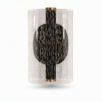 Nouvelle applique murale LED en aluminium de style nordique tendance, effet ciel étoilé, design cylindrique en acrylique, décoration de chambre de luxe
