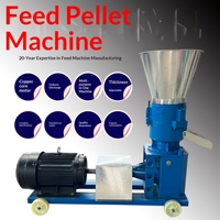Nouvelle Granulatrice Agricole pour Aliments du Bétail, Machine à Granulés de Paille et de Maïs à Matrice Plate 220V, Garantie 3 Mois
