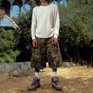 Shorts Cargo Holgados con Estampado de Leopardo, Estilo Y2K, Streetwear, Desgastados, Corte Ancho, Largos, Vaqueros, Utilitarios, 2026, Shorts de Verano para Hombre - Product Image 4