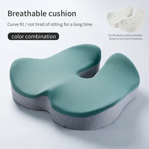 Hot Selling Lumbale Rugleuning Stoel Comfortabele Massage Kussen Traagschuim Orthopedisch Zitkussen