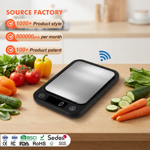 Balance alimentaire numérique intelligente pour la nutrition, compteur de calories, 5 kg, 11 lb, avec application calculatrice de calories - Product Image 1