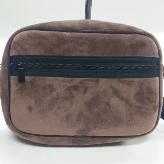 Neoprene Multipurpose custom messenger bags brown velvet neoprene crossbody bag