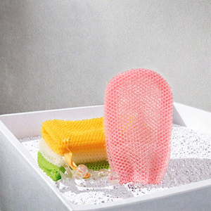 Tùy chỉnh gói Phi <span class=keywords><strong>Net</strong></span> miếng bọt biển Nylon xà phòng Saver Túi với dây rút đóng cửa lưới xà phòng Pouch cho cơ thể tẩy tế bào chết - Product Image 3