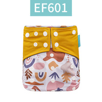 Happy Flute — couche en tissu réutilisable pour bébés, tissu écologique de haute qualité, vente en gros, vêtements à la mode, 5 pièces