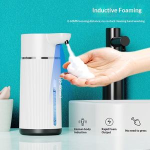 Distributeur automatique de savon à induction, machine à laver les mains à la mousse, distributeur de savon électrique à capteur, lave-mains intelligent à induction - Product Image 2