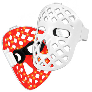 Masque facial LED 7 couleurs personnalisé en usine, design en silicone creux respirant, soin de la peau à domicile - Product Image 5