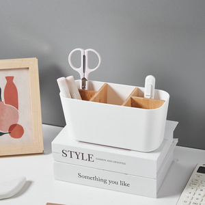 Modern PP Desktop <strong>Storage</strong> Box Office Stationery Coffee Table <strong>Remote</strong> <strong>Control</strong> Board Sundries Cosmetic Brush Finishing <strong>Storage</strong> - Product Image 2