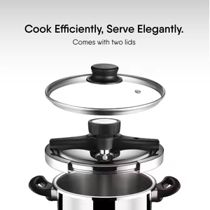 Casserole à pression en acier inoxydable haute performance avec grande capacité, couvercle vertical robuste en acier inoxydable, compatible lave-vaisselle - Product Image 4