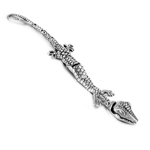 Bracelet en acier inoxydable motif crocodile 21,5 cm, bijoux pour homme CE273 - Product Image 1