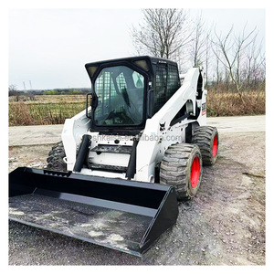 Sử dụng bobcat S300 Mini Skid chỉ đạo Bộ nạp trong tình trạng tốt 4x4 bánh với giờ làm việc thấp phía trước máy bốc Hàng - Product Image 5