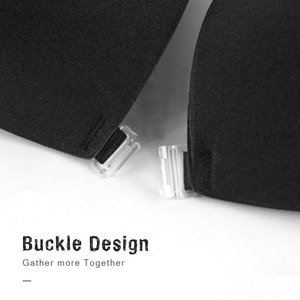 Front Closure Invisible Adhesive <strong>Bra</strong> Adjustable <strong>Back</strong> Sheer Triangle <strong>Bra</strong> <strong>with</strong> <strong>Clear</strong> <strong>Straps</strong> - Product Image 3
