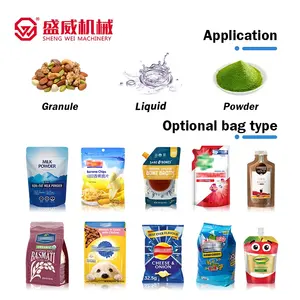 500ml 1L Sauce Juice Cooking Oil Doypack Packing Machine Laundry Detergent Liquid Stand Up Pouch Filling And Sealing Machine