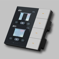 Interrupteur intelligent Tuya avec écran IPS 3,5 pouces en matériau PC, contrôle de la lumière via application, type 86, Zigbee, pour la maison