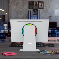 Monitor Gaming PC 27 inci, kecepatan tinggi 165Hz LCD putih dengan antarmuka DP untuk penggunaan Desktop