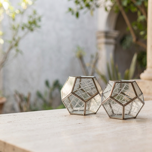 2026 Latest Designer Glass Geometric Shape <b>Hurricane</b> Candle Holder for Home and Events Decoration - Product Image 3