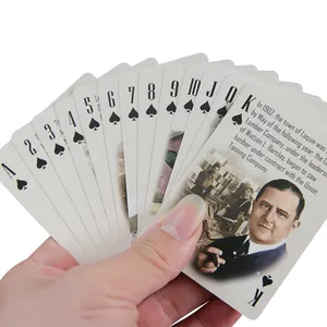 Wjpc-caixa de pôquer personalizada, caixa de poker adulto personalizada em massa, logotipo personalizado, baralho de cardistria, cartas de jogo preto frontal e traseira