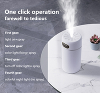 Diffuseur d'humidificateur d'air d'ambiance de décoration d'intérieur de table de 500ml facile à nettoyer avec veilleuse