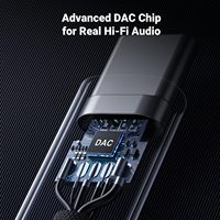 UGREEN USB C auf 3,5mm Audio Adapter, Hi-Res 32bit/384KHz USB C zu Aux Dongle HiFi Kopfhörer anschluss Kabel für iPhone