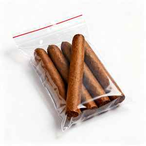 透明なPE素材のカスタム印刷プラスチックジップロックバッグ、食品用ジッパーロック包装袋、ロゴ入り - Product Image 1