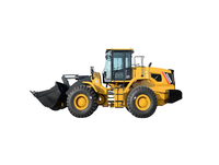 Chargeur frontal robuste SYL956H5 avec châssis renforcé, cabine ROPS FOPS pour le chargement de roches et d'agrégats en carrière