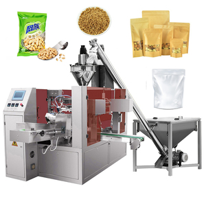 8 <b>Working</b> <b>Stations</b> Powder Rotary Filling Sealing Packaging Machine 1kg Sugar Dried Fruit Peanut French Fries Cheese Popco - Product Image 1