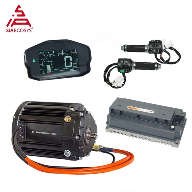 QSMOTOR QS138 90H V3 1:2.35 Gear Box 4KW 7200rpm Mid Drive Motor Kits EM200-2SP Controller 200A 600A Brushless New Model