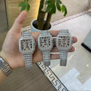 Reloj de Hombre Personalizado de Lujo Hip Hop con Moissanita Completa, Automático, Diamantes VVS, Reserva de Marcha, Buzo, de Acero Inoxidable de Alta Calidad 100 - Product Image 2