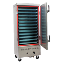 Machine à Cuire le Riz à la Vapeur Professionnelle Durable pour Cuisine Commerciale, Grande Capacité de Plateaux, Armoire Cuiseur à Riz au Gaz, Gaz Naturel ou GPL Disponible