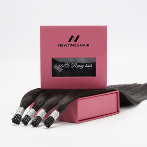 <strong>US</strong> Local Stock Wholesale Double Drawn Keratin I Tip Hair Extensions 7-star <strong>Prime</strong> Remy Human Hair - Product Image 2