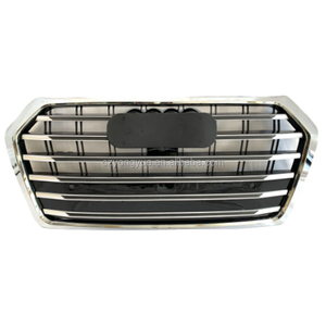 SQ5 griglia anteriore sostituzione <span class=keywords><strong>Q5</strong></span> Grill auto Gloss nero cromato <span class=keywords><strong>Q5</strong></span> griglia anteriore per <span class=keywords><strong>Audi</strong></span> <span class=keywords><strong>Q5</strong></span> <span class=keywords><strong>2016</strong></span> 2017 2018 - Product Image 2