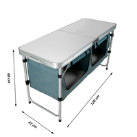 YILU Meubles d'extérieur portables en alliage d'aluminium, tables et chaises pliantes, accessoire de stand pour les parcs