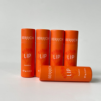 Emballage de baume à lèvres en carton kraft naturel biodégradable et recyclable, impression colorée, 10g, vente en gros