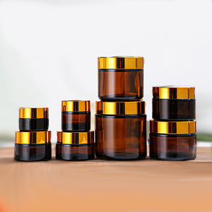 Bán buôn Chất lượng cao mỹ phẩm Mặt Kem chai thủy tinh mắt Kem chai Jar với nắp vàng - Product Image 6