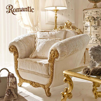 Nouveau canapé de salon de style classique français, ensemble de canapés de luxe de haute qualité, personnalisé en bois massif doré, canapé de luxe pour appartement et villa