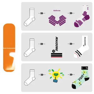 Sports Leisure Mid-calf <strong>Socks</strong> Men Women Knitted Letter Custom Printing Logo Trendy Sweat-absorbent Combed Cotton Summer OEM - Product Image 1