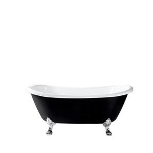Moderna Bañera Acrílica Independiente con Desagüe, Ecológica, para Uso en Hoteles, Tamaño 60x30, Diseño de Dos Lados con Alcove - Product Image 4