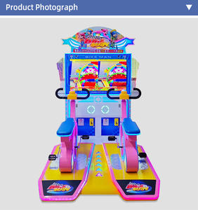 Machine de jeu sportive connectée pour 2 joueurs, construction en métal et plastique, prise en charge de l'anglais, fonction de prise de photo, vélo, pièce de monnaie, ticket - Product Image 6