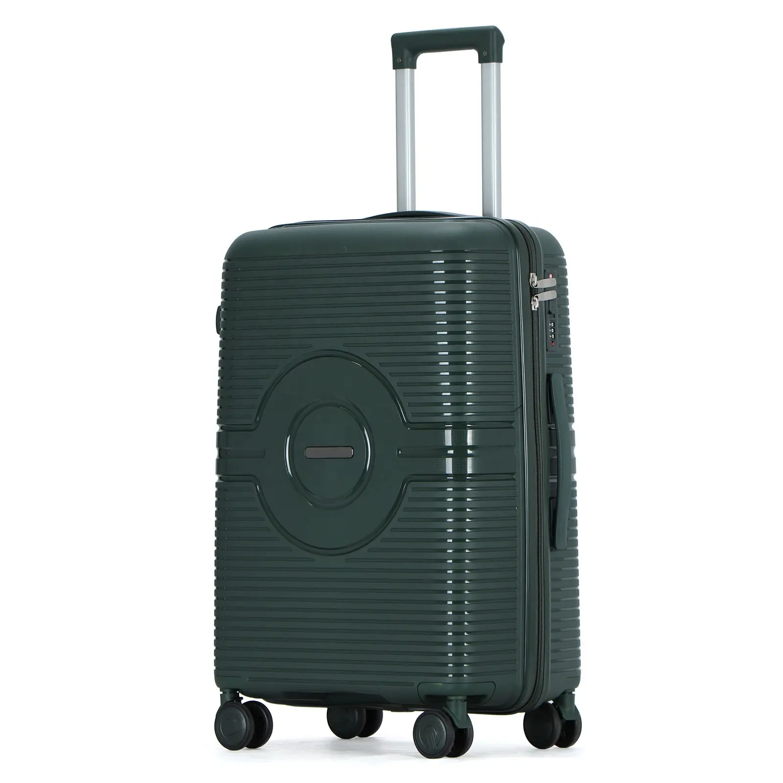 Ensemble de bagages de voyage Spinner noir léger et personnalisable de haute qualité pour les voyages en plein air