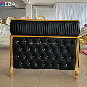 Área de recepción de salón de belleza LEDA-muebles de oficina modernos-Mostrador de caja registradora negra - Product Image 2