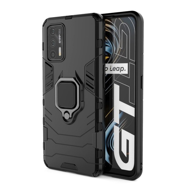 Armor Hard Plastic TPU PC Hybrid Shockproof Kickstand Phone Case for Realme GT 5G