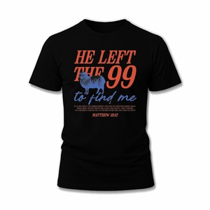 T-shirt chrétien pour hommes, chemises de foi en Jésus, croix religieuse, bible, Il a laissé les 99 pour me retrouver, t-shirts et hauts - Product Image 1
