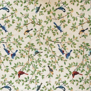 Nouveau design Tissu jacquard tissé teint <span class=keywords><strong>en</strong></span> fil, grammage lourd 330 g/m², motif floral et oiseaux verts pour sacs, ameublement et textiles de maison - Product Image 6