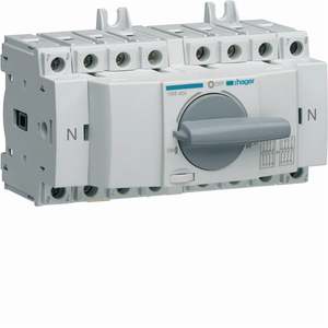 HIM404 Personalizzabile con interruttore di commutazione modulare Hagers con controllo rotativo manuale 3P+N 40A 7.5M - Product Image 1