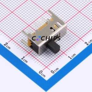 SS23D03L5 Slide Switch Through hole Component (THT) Switch Double Pole Three Throw Rectangle Pin Header PC Pin 16mm - Product Image 1