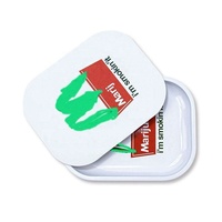 Plateaux à rouler en métal 18*14cm avec couvercle magnétique, en fer blanc, personnalisables avec logo – Vente en gros